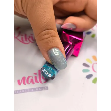 228 Mollylac Colore smalto semipermanente Polish Soakoff Glitter Perlato WINTER CRYSTALIZE Mollylac 10 gr