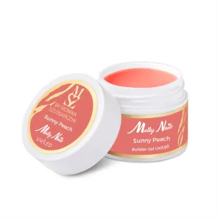 SUNNY PEACHGel costruttore arancio Hemafree Milky dream Mollynails 15 gr