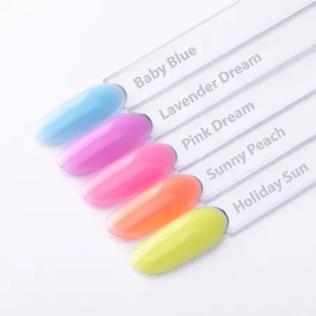 HOLIDAY SUN Gel costruttore giallo Hemafree Milky dream Mollynails 15 gr
