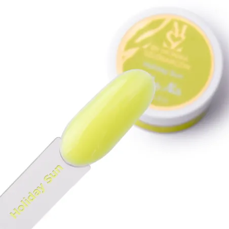 HOLIDAY SUN Gel costruttore giallo Hemafree Milky dream Mollynails 15 gr