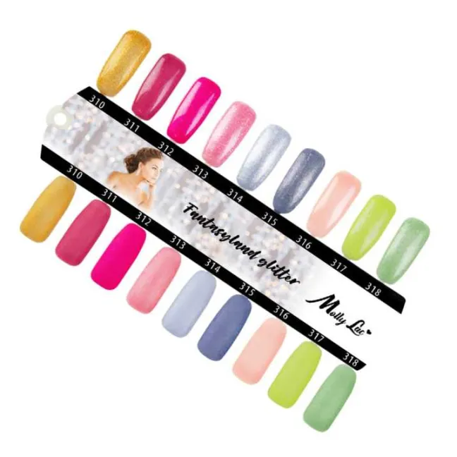 316 Mollylac Colore Smalto semipermanente Glitter Soakoff FANTASYLAND GLITTER 10gr