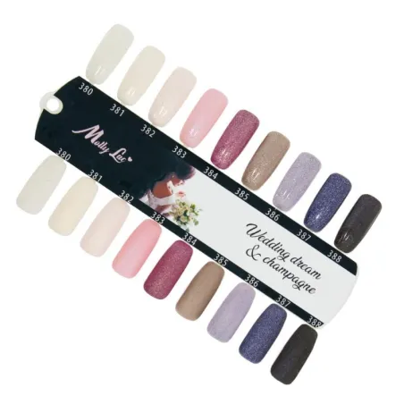380 Mollylac Colore Smalto semipermanente Glitter Soakoff WEDDING DREAM CHAMPAGNE 10gr
