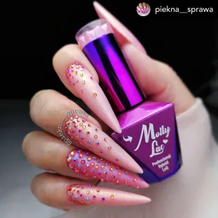 383 Mollylac Colore Smalto semipermanente Glitter Soakoff WEDDING DREAM CHAMPAGNE 10gr 2