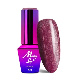 384 Mollylac Colore Smalto semipermanente Glitter Soakoff WEDDING DREAM CHAMPAGNE 10gr