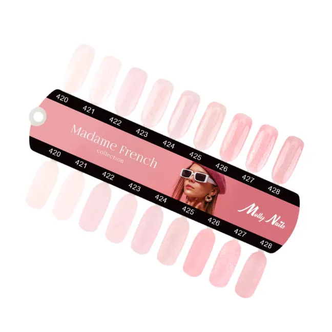 423 Mollylac Colore Smalto semipermanente Glitter Soakoff MADAME FRENCH 10gr