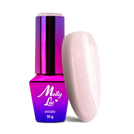 424 Mollylac Colore Smalto semipermanente Glitter Soakoff MADAME FRENCH 10gr