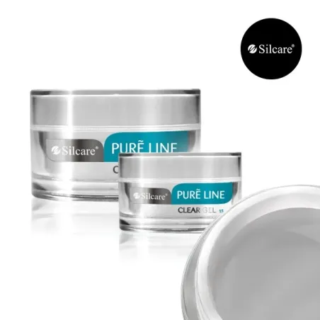 Gel costruttore CLEAR Pure Line Silcare 50 gr, unghie Silcare, GEL COSTRUTTORI unghie.