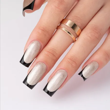 444 Mollynails Colore Smalto semipermanente Glitter Soakoff CAT EYE WOMANITY 10gr