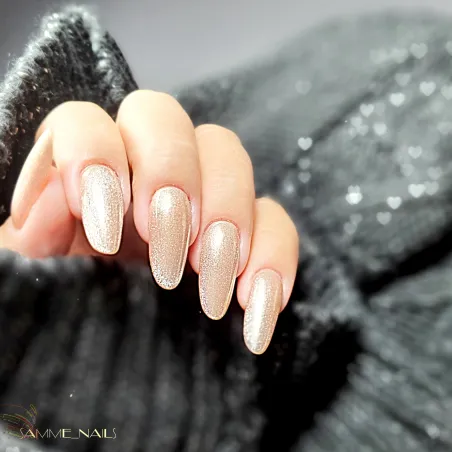444 Mollynails Colore Smalto semipermanente Glitter Soakoff CAT EYE WOMANITY 10gr