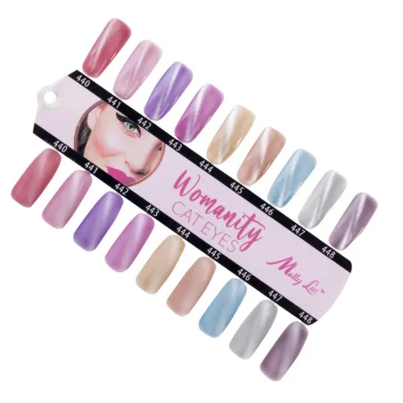 445 Mollynails Colore Smalto semipermanente Glitter Soakoff CAT EYE WOMANITY 10gr