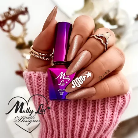 445 Mollynails Colore Smalto semipermanente Glitter Soakoff CAT EYE WOMANITY 10gr