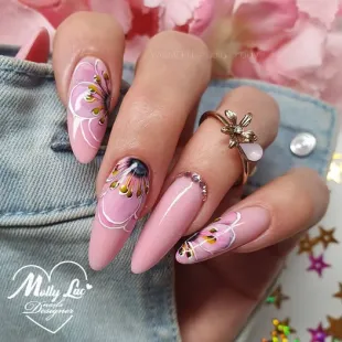 450 Mollylac Colore Smalto semipermanente Glitter Soakoff BONBONS 10gr 2