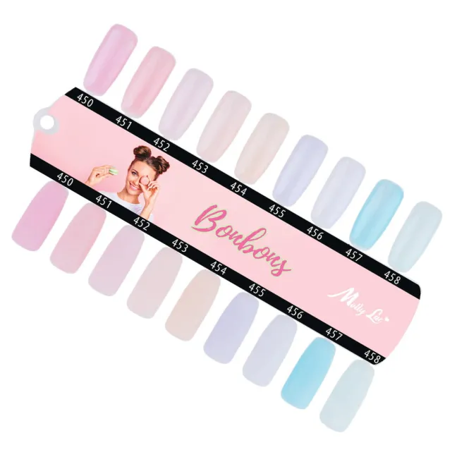 456 Mollylac Colore Smalto semipermanente Glitter Soakoff BONBONS 10gr