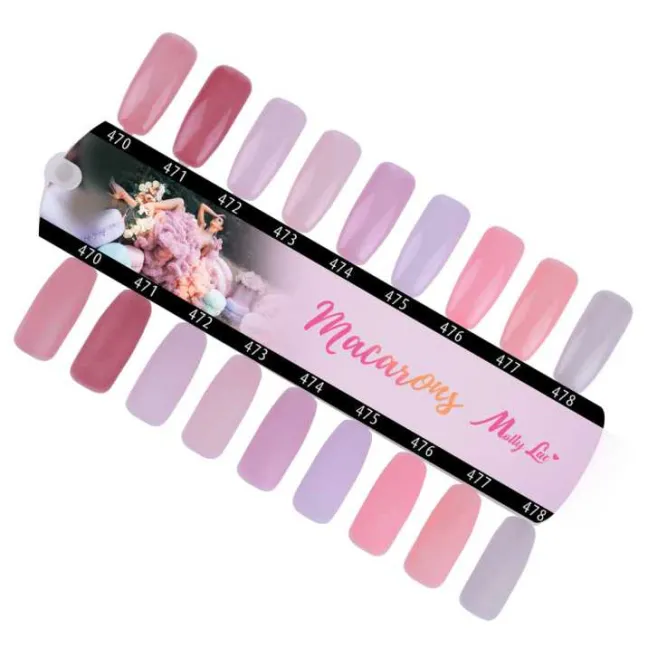 475 Mollylac Colore Smalto semipermanente Glitter Soakoff MACARONS 10gr