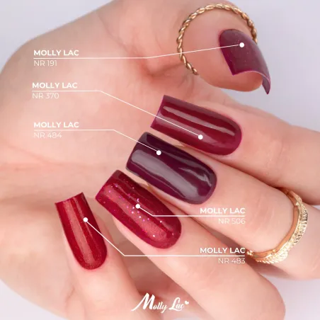 506 Mollynails Colore Smalto semipermanente Glitter Soakoff BLING IT ON! 8gr