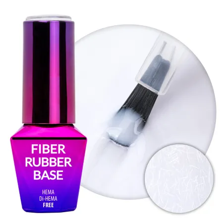 RUBBER FIBER WHITE WHISPER Base ibrida con fibre Mollylac 10 ml