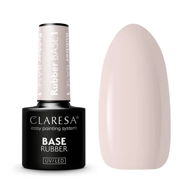 BASE RUBBER 01 Base ibrida semipermanente rinforzato cover Claresa 5 gr