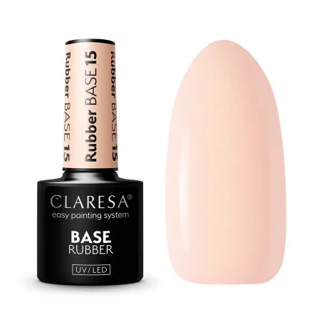 RUBBER 15 Base ibrida cover glitter Claresa 5 gr