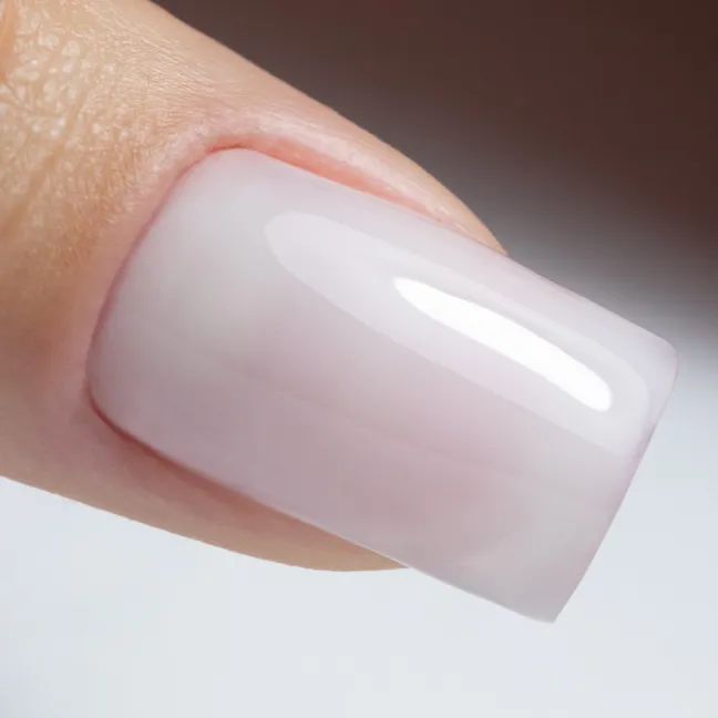 RUBBER FIBER MILKY Mollynails 10ml - Base ibrida bianco latte con fibre Mollynails