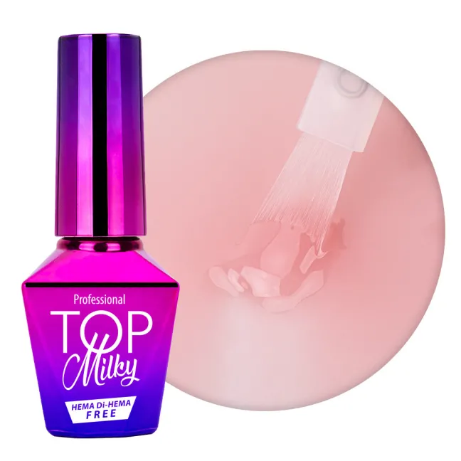 TOP MILKY SEPIA 10ml Finish senza dispersione nude lattiginoso Mollylac