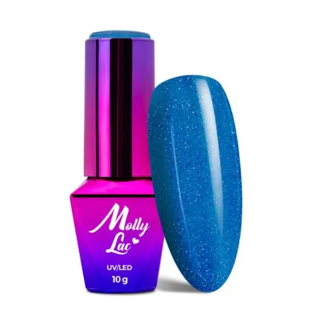 326 Mollylac Colore smalto semipermanente Soakoff Glitter NAILMATIC 10gr