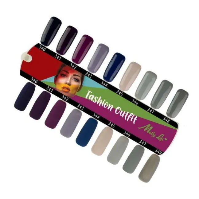 Kit 9 semipermanenti FASHION OUTFIT Mollylac 10 gr