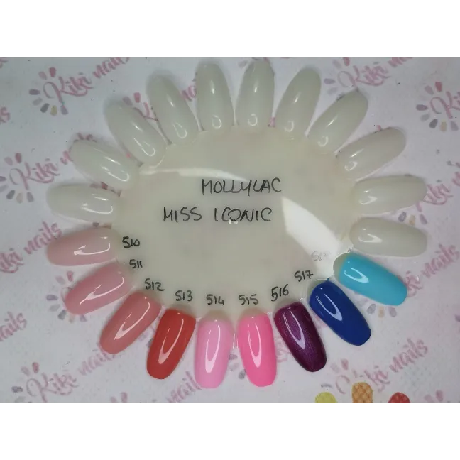 518 Mollylac Colore Smalto semipermanente Soakoff MISS ICONIC 10gr