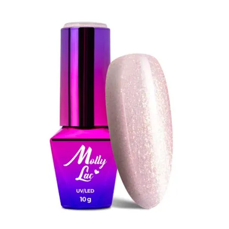 382 Mollylac Colore Smalto semipermanente Glitter Soakoff WEDDING DREAM CHAMPAGNE 10gr