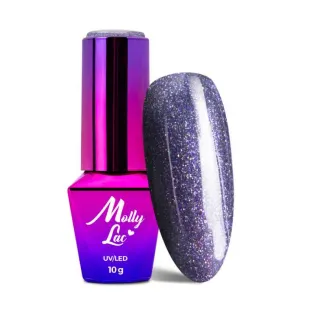 387 Mollylac Colore Smalto semipermanente Glitter Soakoff WEDDING DREAM CHAMPAGNE 10gr