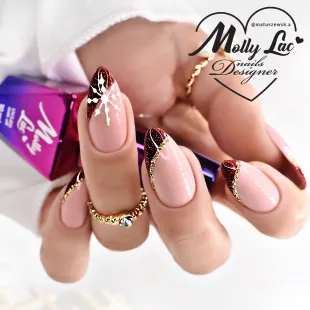 524 Mollylac Colore Smalto semipermanente Soakoff Perlato I'M THE NUDELOVER 10gr 2