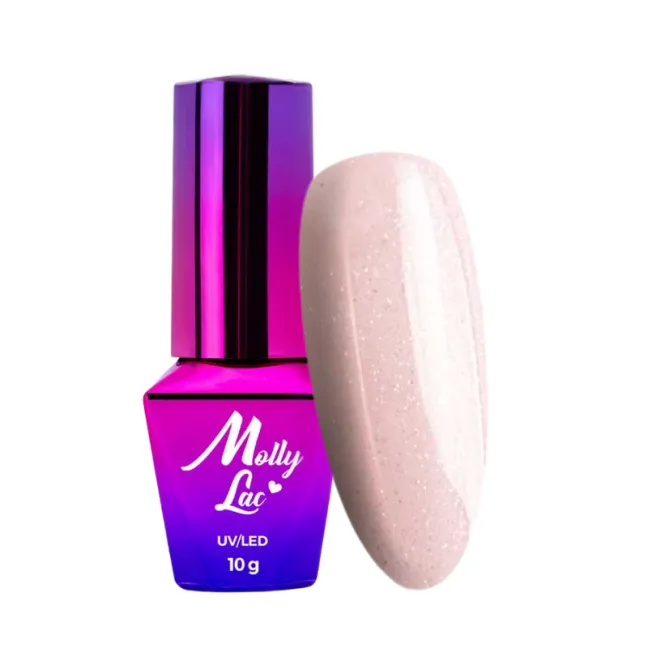 428 Mollylac Colore Smalto semipermanente Glitter Soakoff MADAME FRENCH 10gr