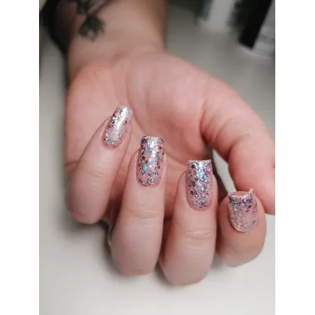 573 Mollylac Colore Smalto semipermanente Glitter Soakoff BORN TO GLOW 10gr