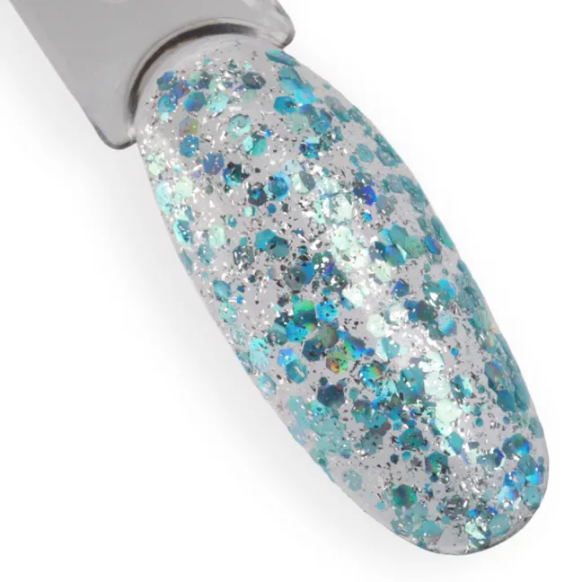 575 Mollylac Colore Smalto semipermanente Glitter Soakoff BORN TO GLOW 10gr