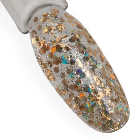 578 Mollylac Colore Smalto semipermanente Glitter Soakoff BORN TO GLOW 10gr