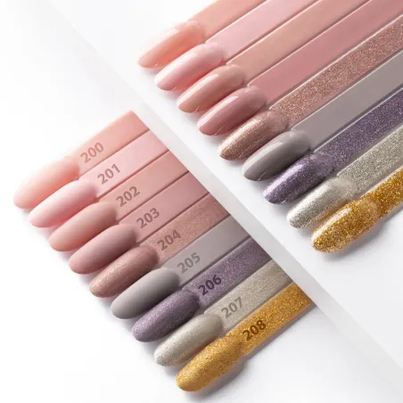 204 Mollylac Colore smalto semipermanente Polish Soakoff Glitter SENSUAL Mollylac 10 gr