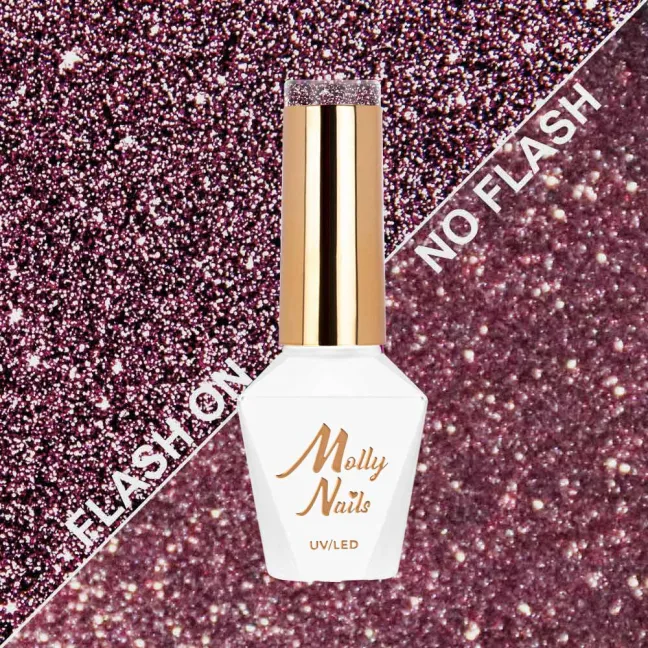 560 Mollynails Colore Smalto semipermanente Flash Soakoff FLASHING LIGHTS 8gr