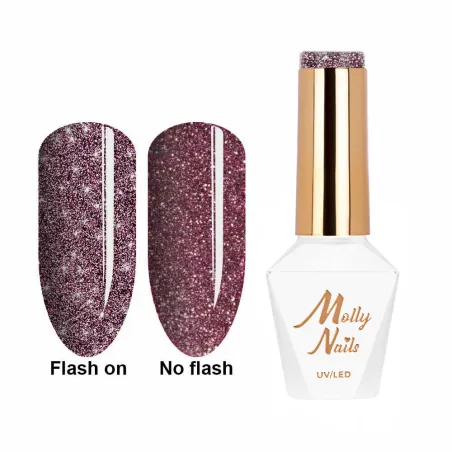 560 Mollynails Colore Smalto semipermanente Flash Soakoff FLASHING LIGHTS 8gr