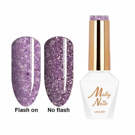 562 Mollynails Colore Smalto semipermanente Flash Soakoff FLASHING LIGHTS 8gr