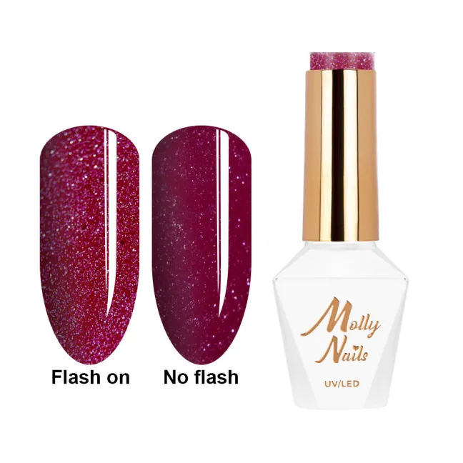 606 Mollynails Colore Smalto semipermanente Flash Soakoff FLASHING LIGHTS 2 8gr