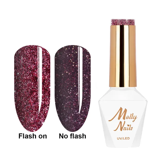 613 Mollynails Colore Smalto semipermanente Flash Soakoff FLASHING LIGHTS 3 8gr