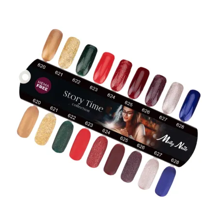 622 Mollylac Colore Smalto semipermanente Glitter Soakoff STORY TIME 10gr