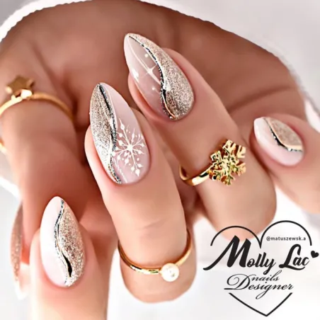 627 Mollylac Colore Smalto semipermanente Glitter Soakoff STORY TIME 10gr