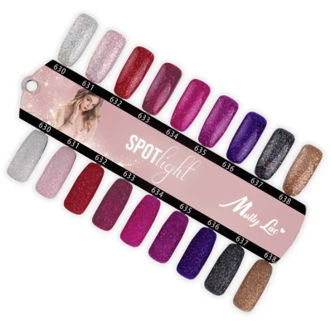 631 Mollylac Colore Smalto semipermanente Glitter Soakoff SPOTLIGHT 10gr