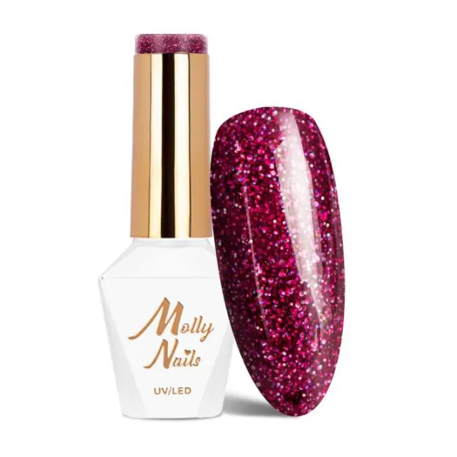 633 Mollylac Colore Smalto semipermanente Glitter Soakoff SPOTLIGHT 10gr