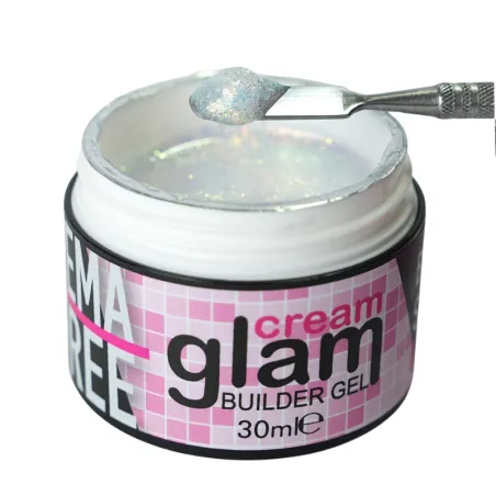 Cream glam STARRY WHITE Gel costruttore glitter denso Bsn 30ml