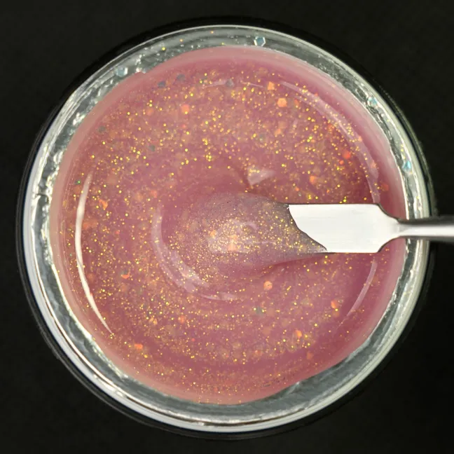 Cream glam FAST COVER Builder Gel costruttore glitter denso Bsn 30ml