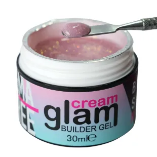 Cream glam FAST COVER Builder Gel costruttore glitter denso Bsn 30ml