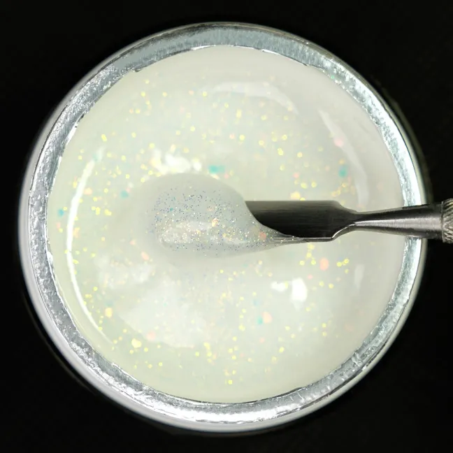 Cream glam FAST WHITE Builder Gel costruttore glitter denso Bsn 30ml