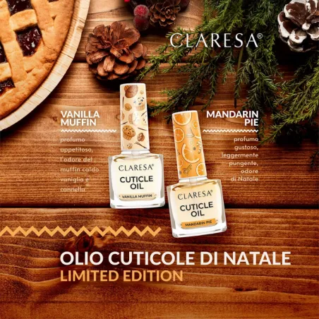 Olio cuticole idratante con pennellino MANDARIN PIE Claresa 5 ml