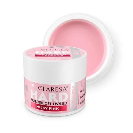 Hard & Easy MILKY PINK 45gr Builder Gel costruttore rosa lattiginoso Claresa